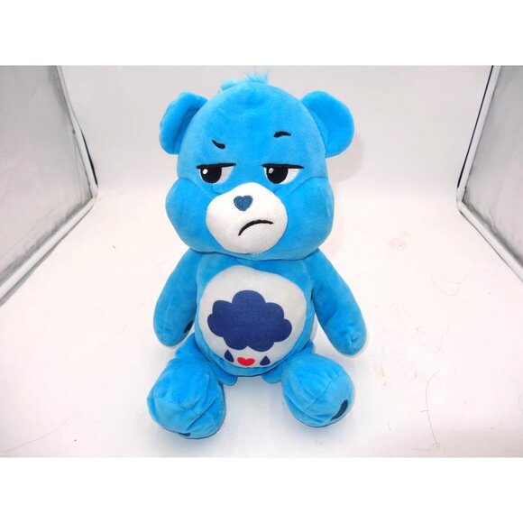 Care Bears 14" Plush Grumpy Blue Bear 2021 Soft Stuffed Toy By Basic Fun - Picture 1 of 6